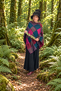 Turquoise & Pink Poncho by Stewed Fairy