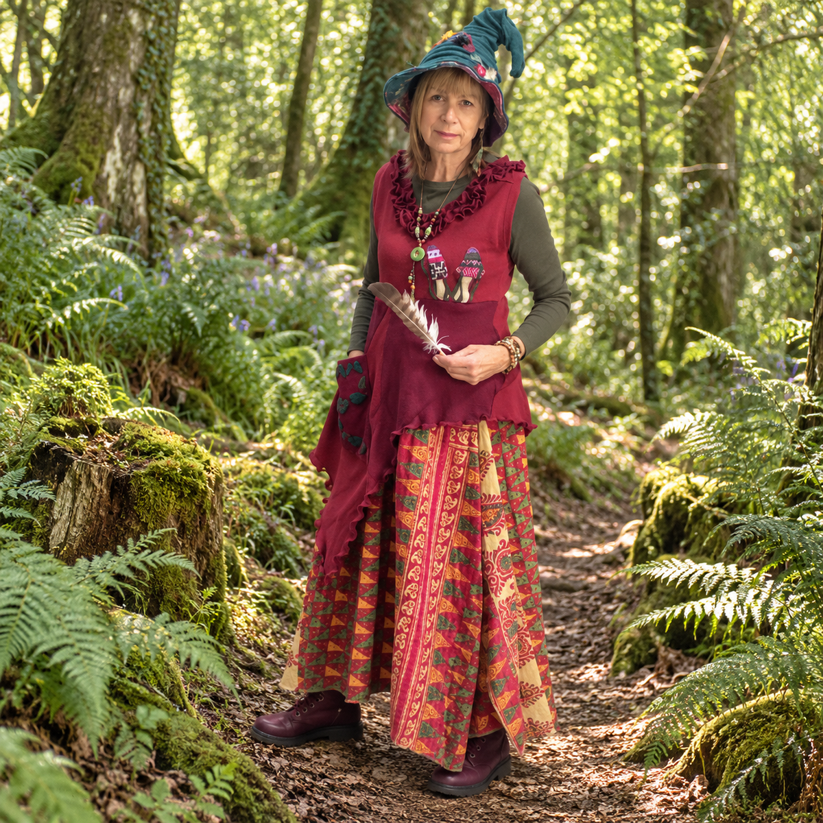 Mushroom Sleeveless Tunic Top by Stewed Fairy