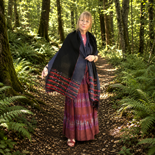 Black Indian Loop Shawl by Namaste
