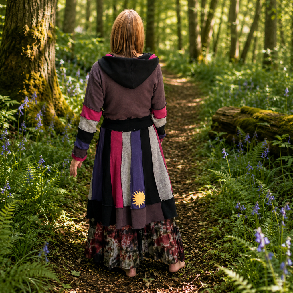 Upcycled Lambswool & Cashmere Witchy Pixie Coat by Stewed Fairy