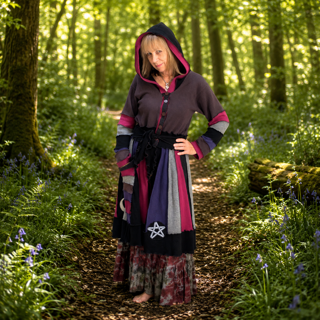 Upcycled Lambswool & Cashmere Witchy Pixie Coat by Stewed Fairy