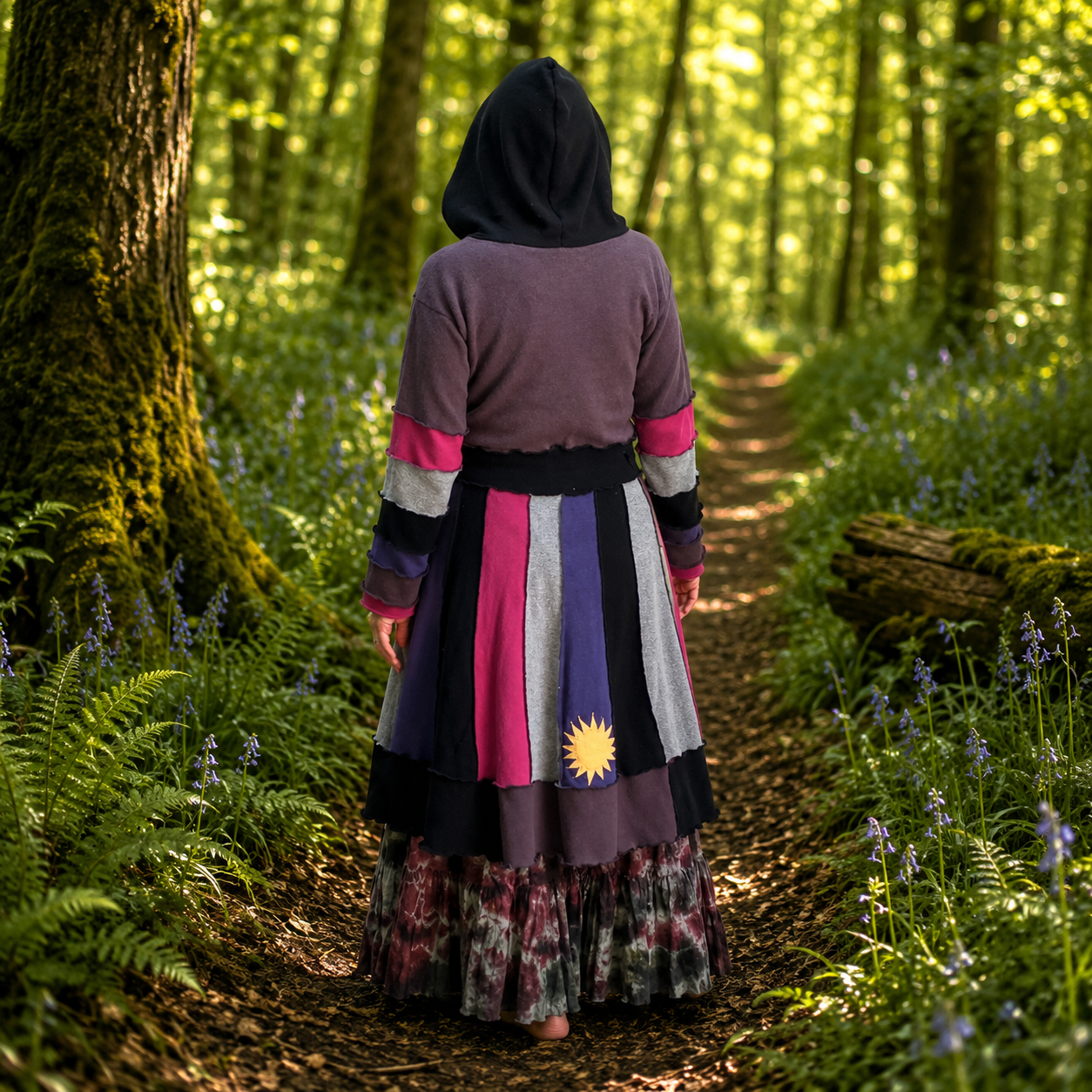 Upcycled Lambswool & Cashmere Witchy Pixie Coat by Stewed Fairy