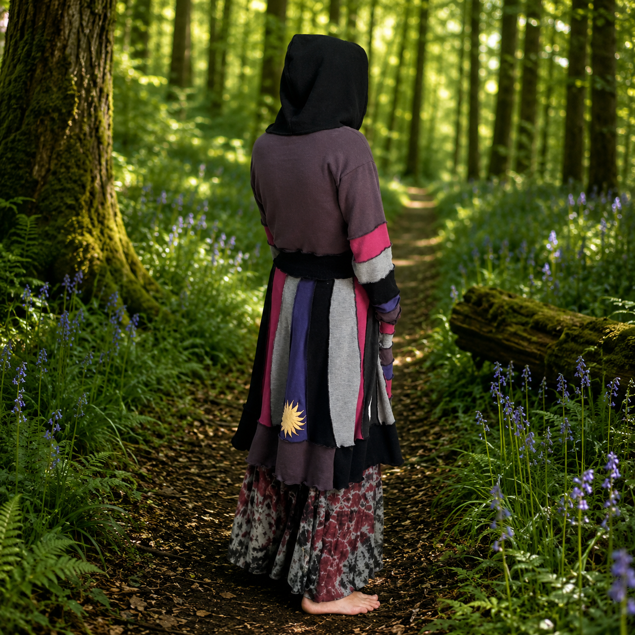 Upcycled Lambswool & Cashmere Witchy Pixie Coat by Stewed Fairy