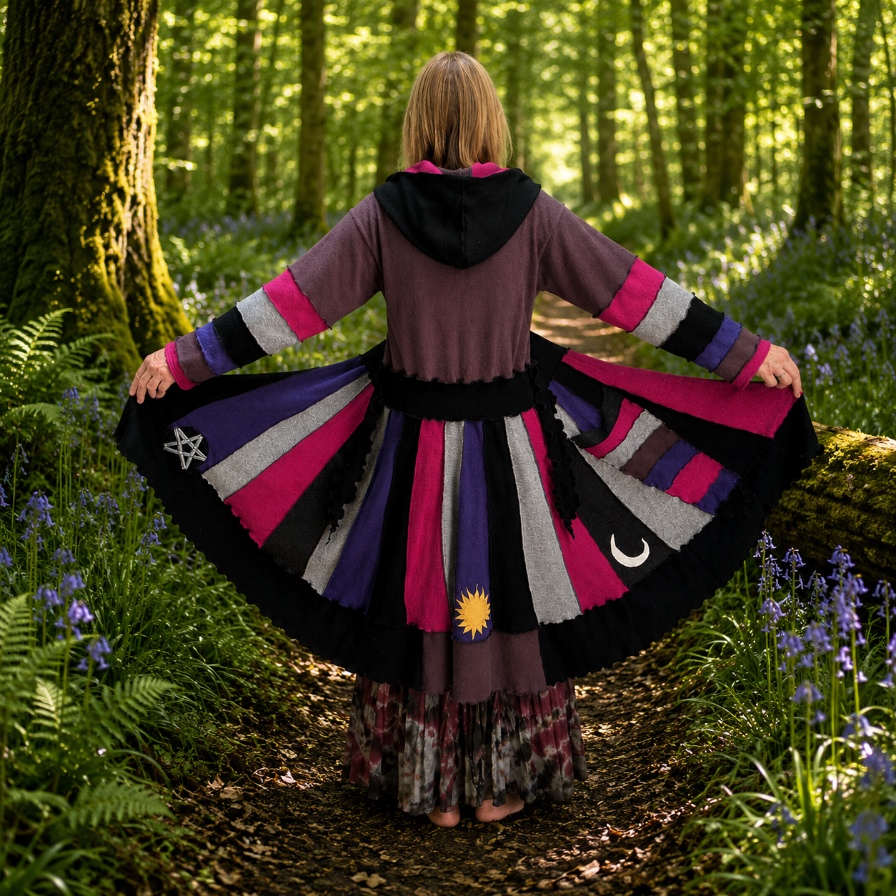 Upcycled Lambswool & Cashmere Witchy Pixie Coat by Stewed Fairy