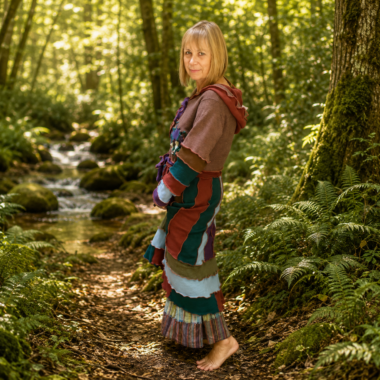 Upcycled Lambswool Woodland Pixie Coat by Stewed Fairy
