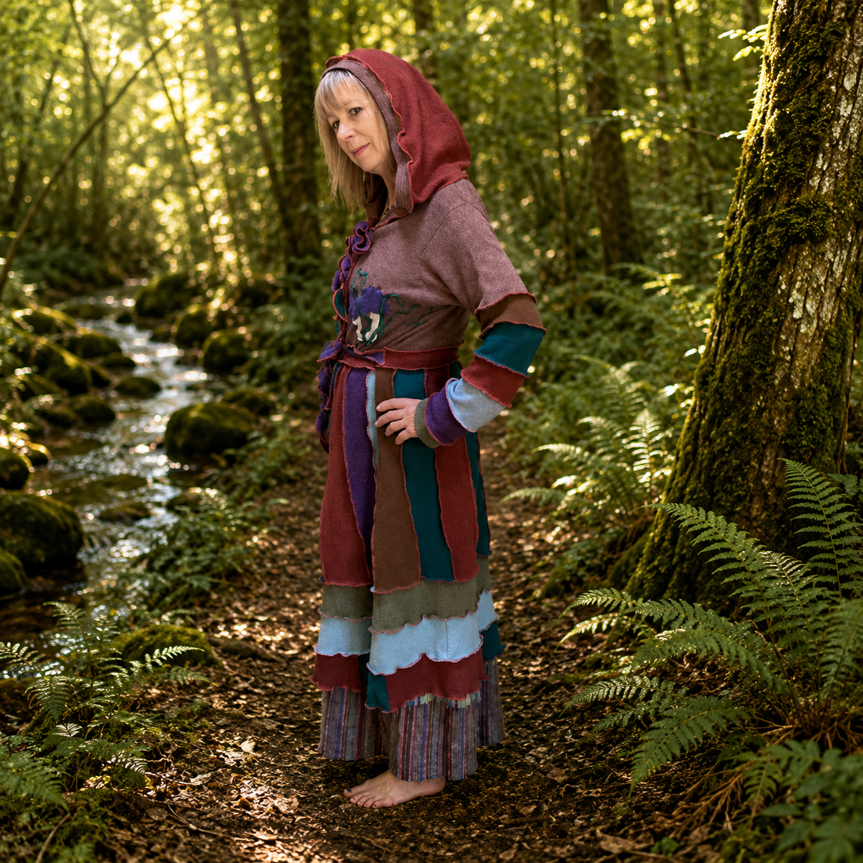 Upcycled Lambswool Woodland Pixie Coat by Stewed Fairy