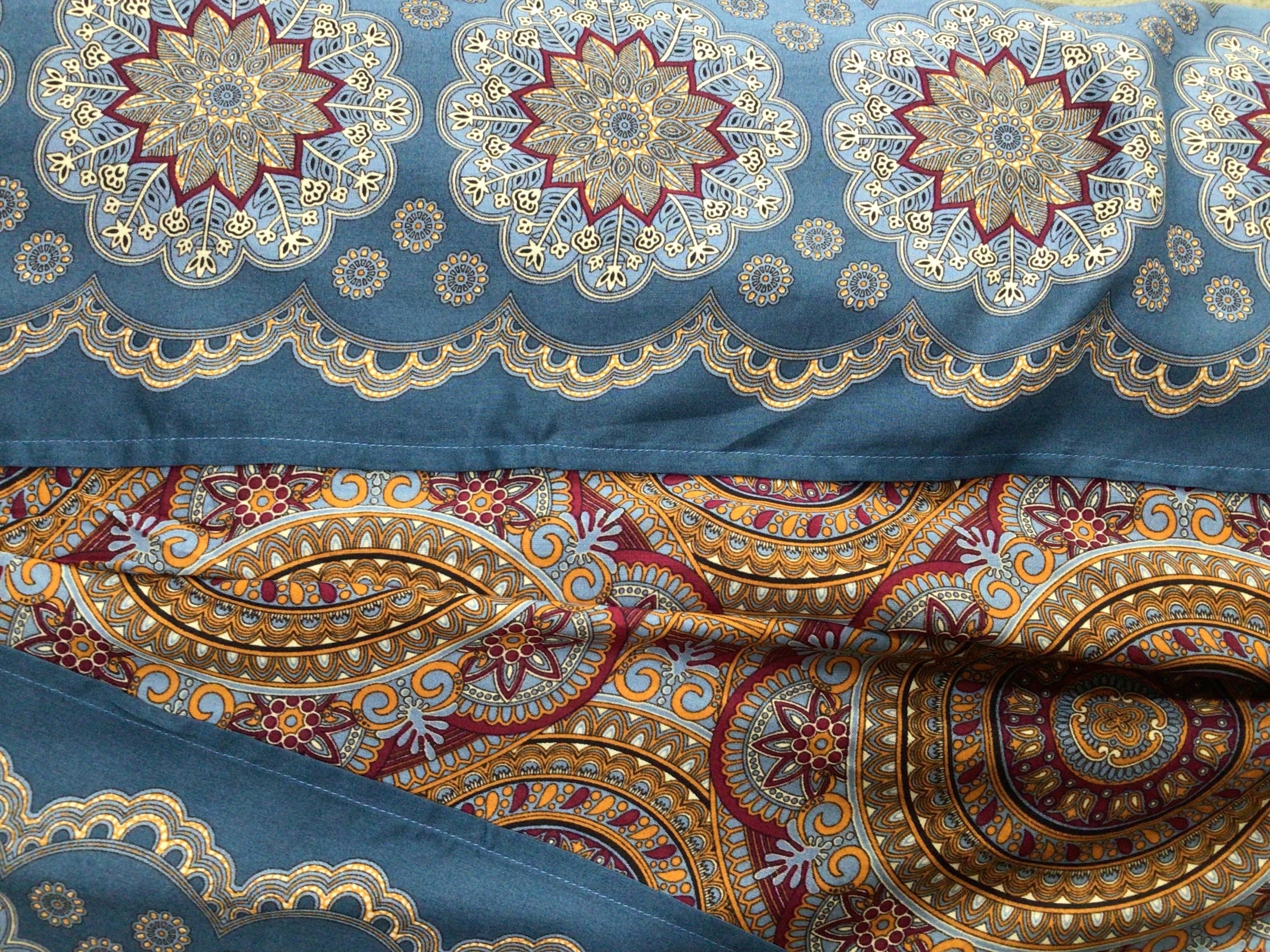 Petrol Blue Boho Gypsy Palazzo Trousers by Namaste