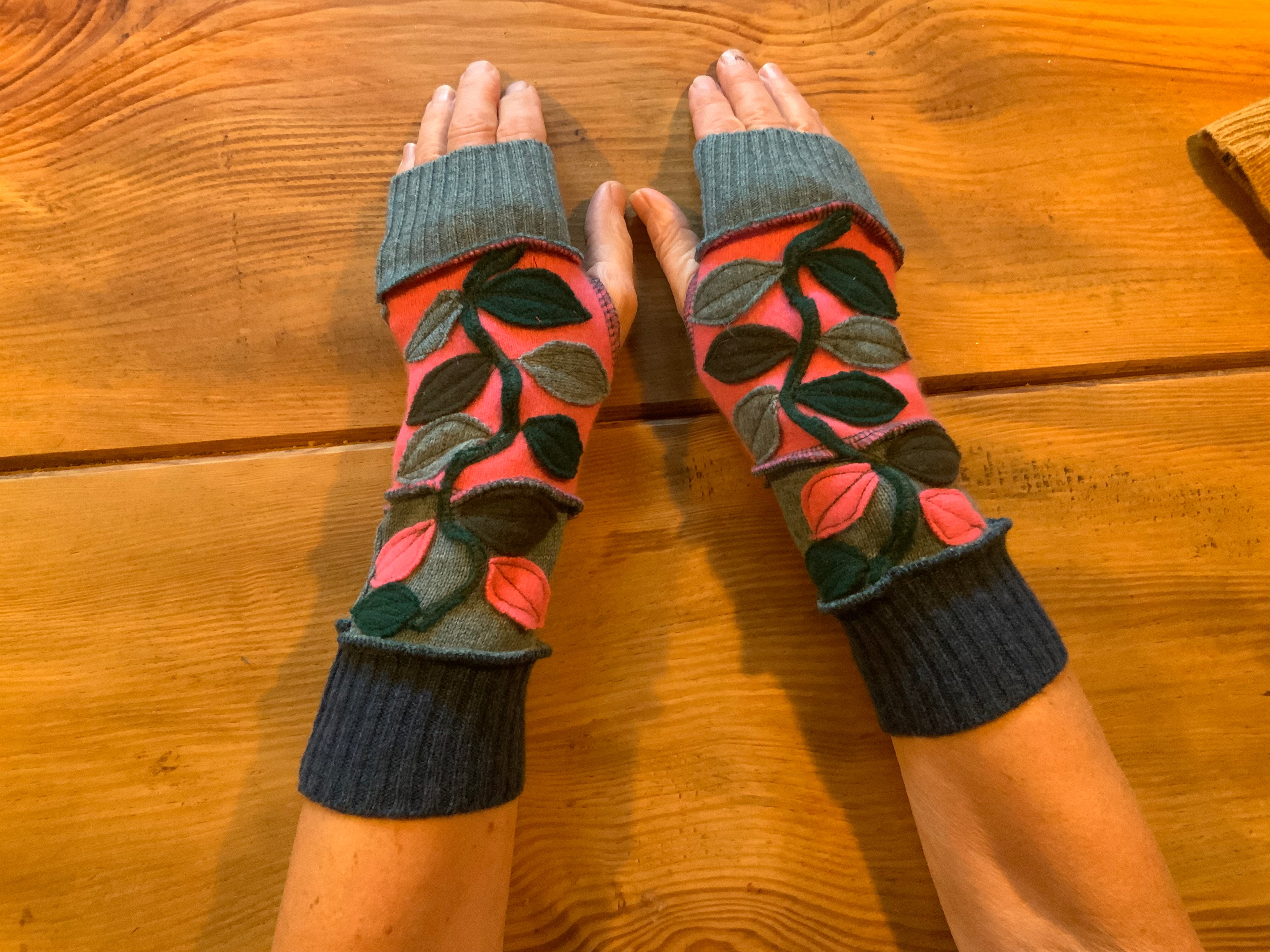 Upcycled Lambswool Wristwarmers