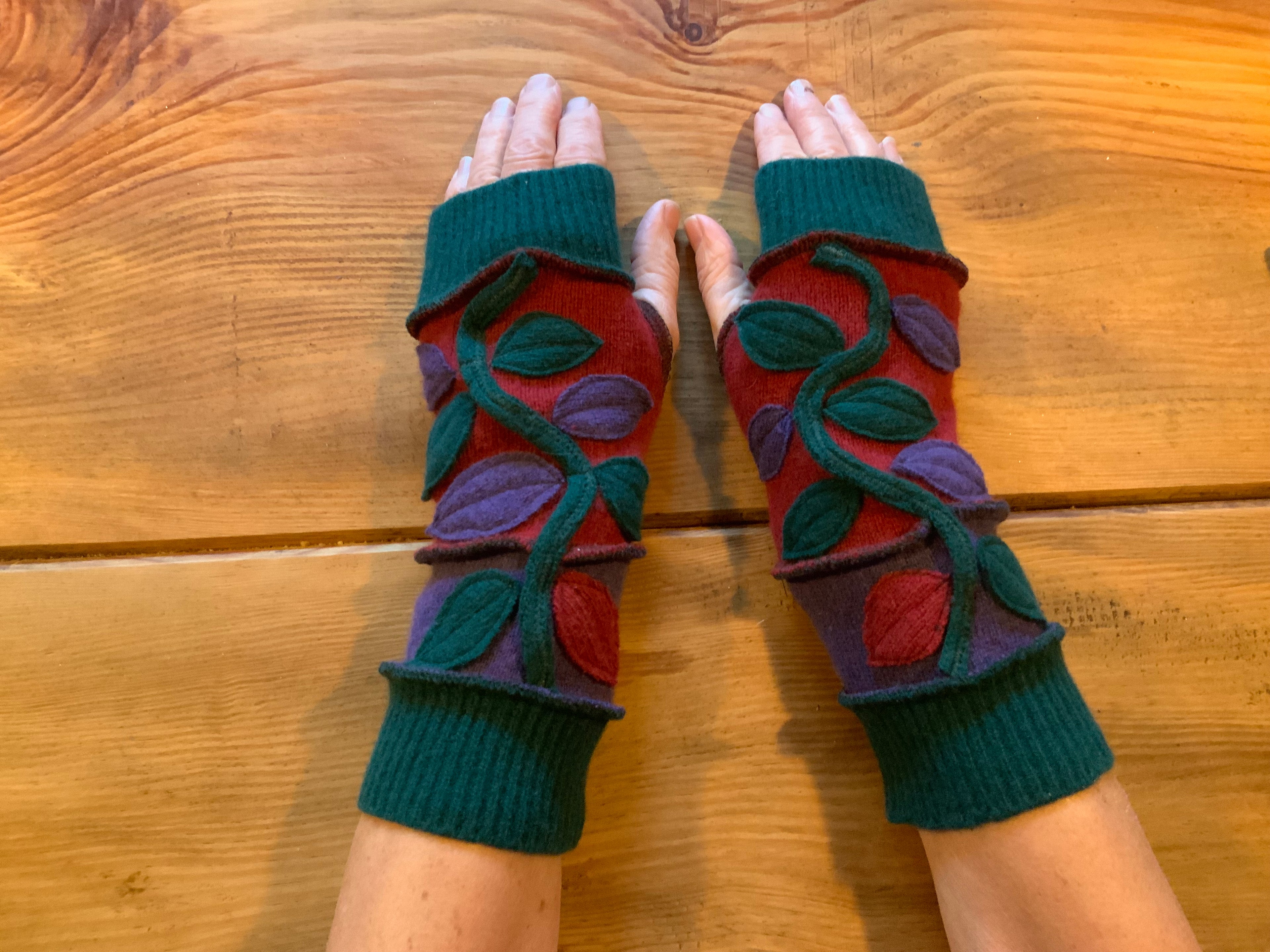 Upcycled Lambswool Wristwarmers
