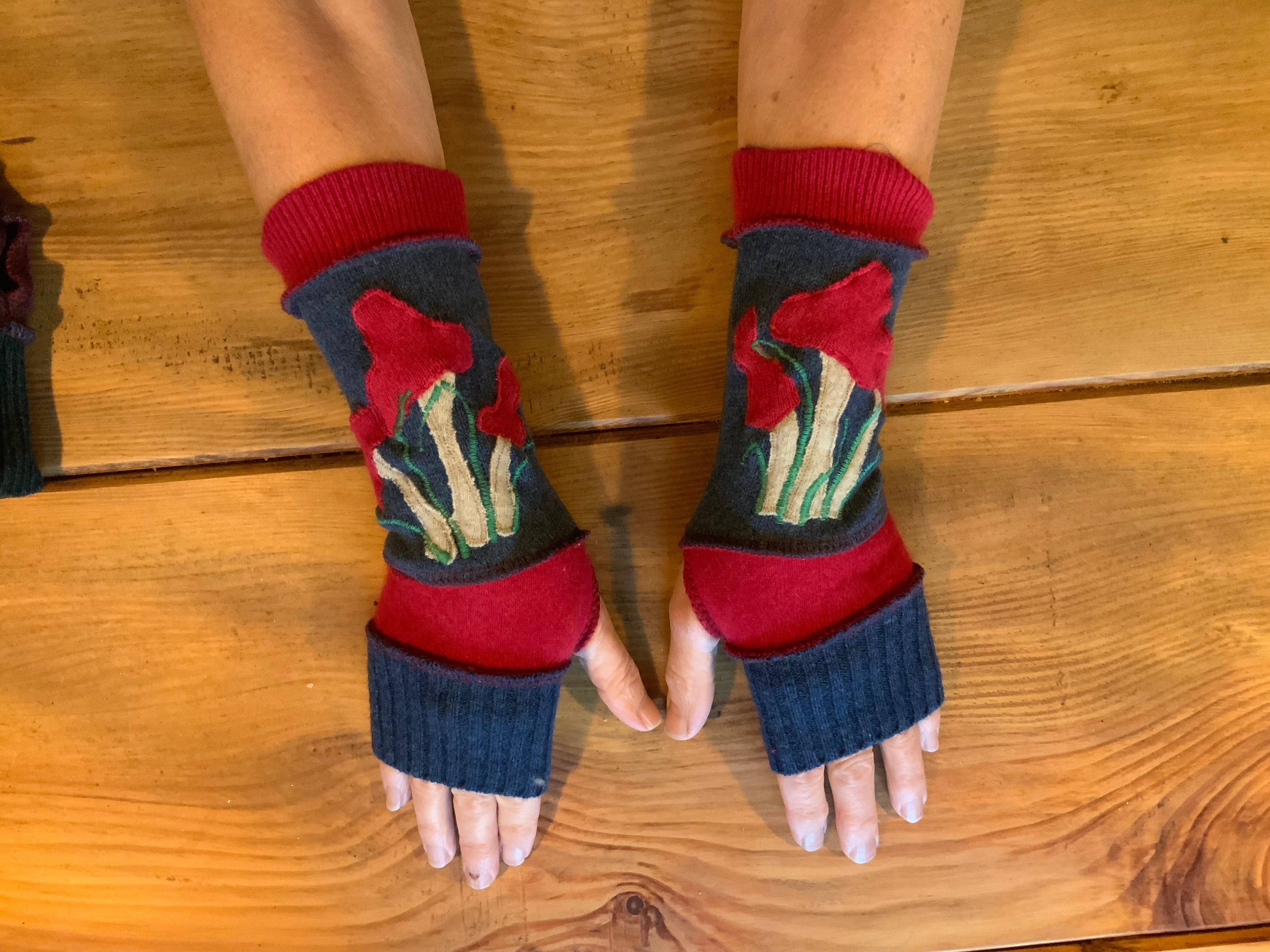 Upcycled Lambswool Wristwarmers