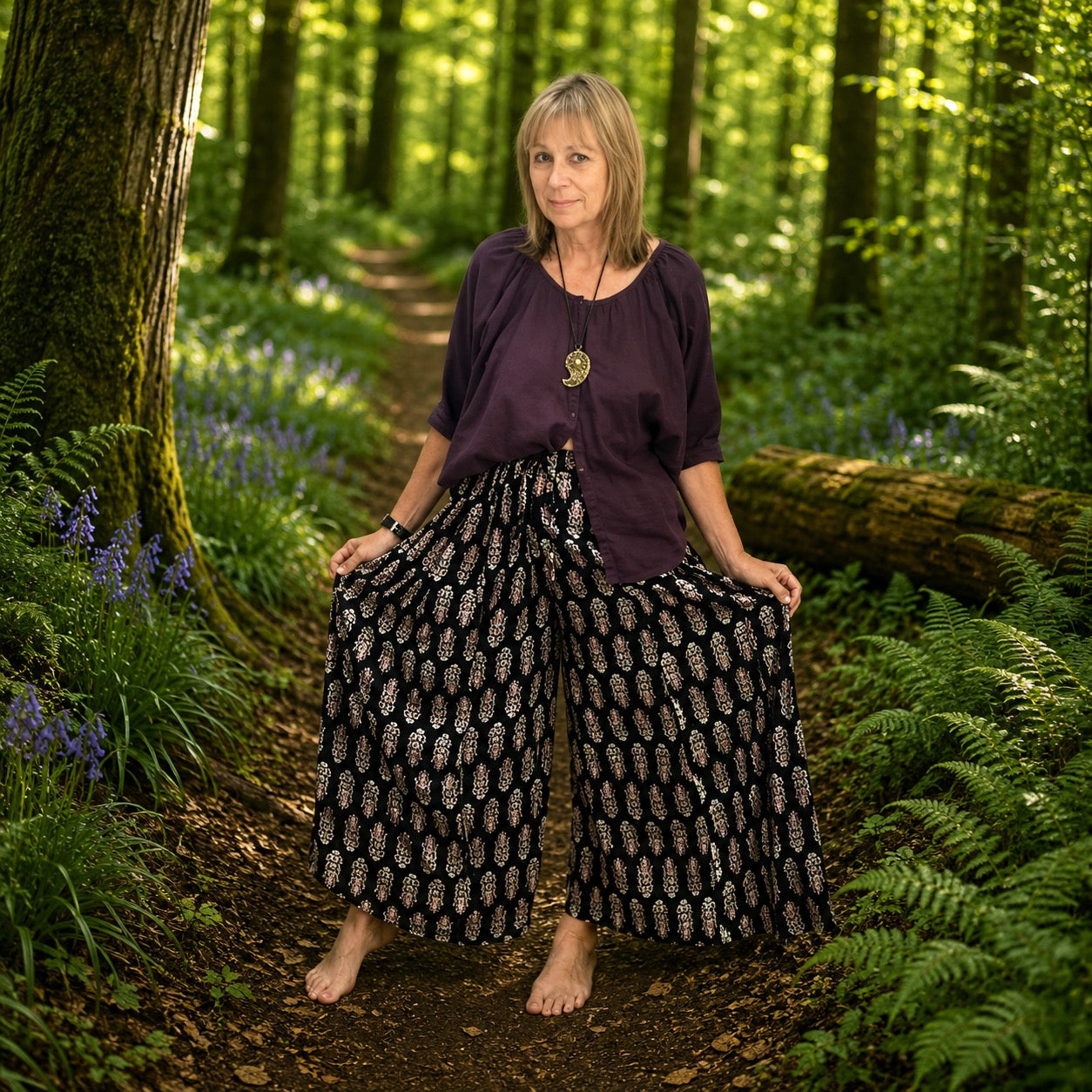 Wide Legged Cotton Trousers by Gringo