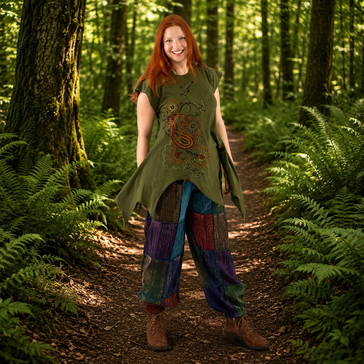 Arwen Short Sleeve Hooded Pixie Top by Wicked Dragon