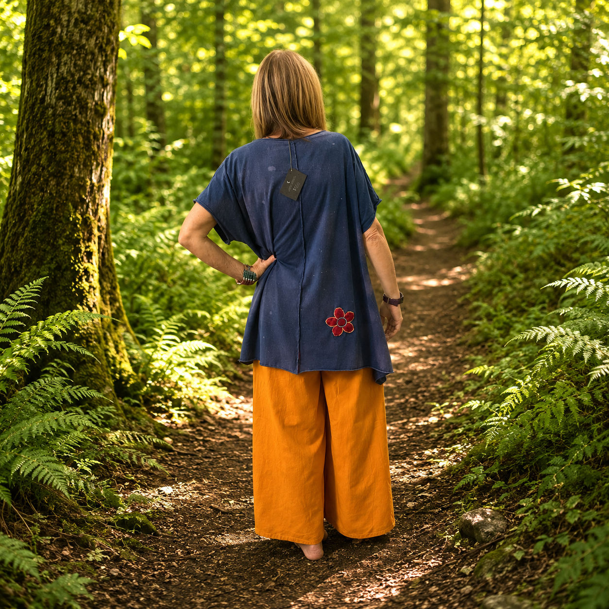 Mustard Cropped Wide Leg Trousers by Gringo