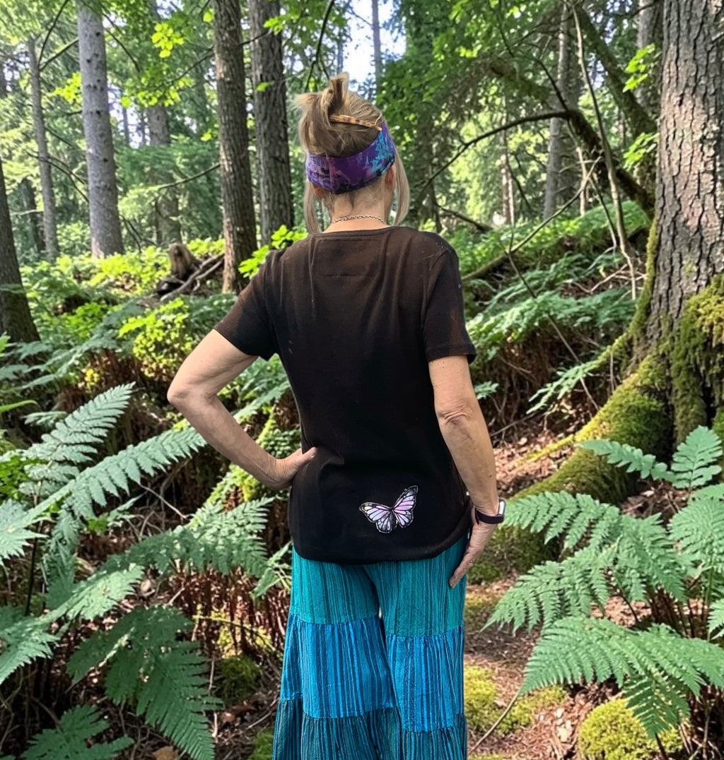 'Dirty Hippie' Upcycled T-Shirt by Stewed Fairy
