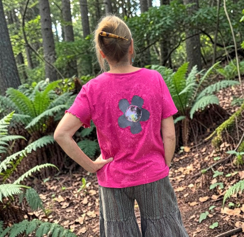 'Dirty Hippie' Upcycled T-Shirt by Stewed Fairy