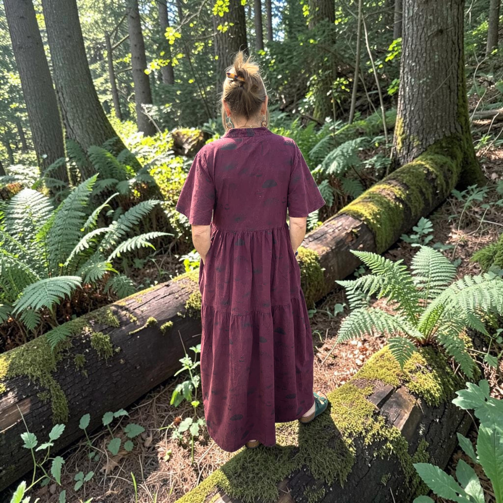 Fair Trade Mushroom Print Cotton Dress by Namaste