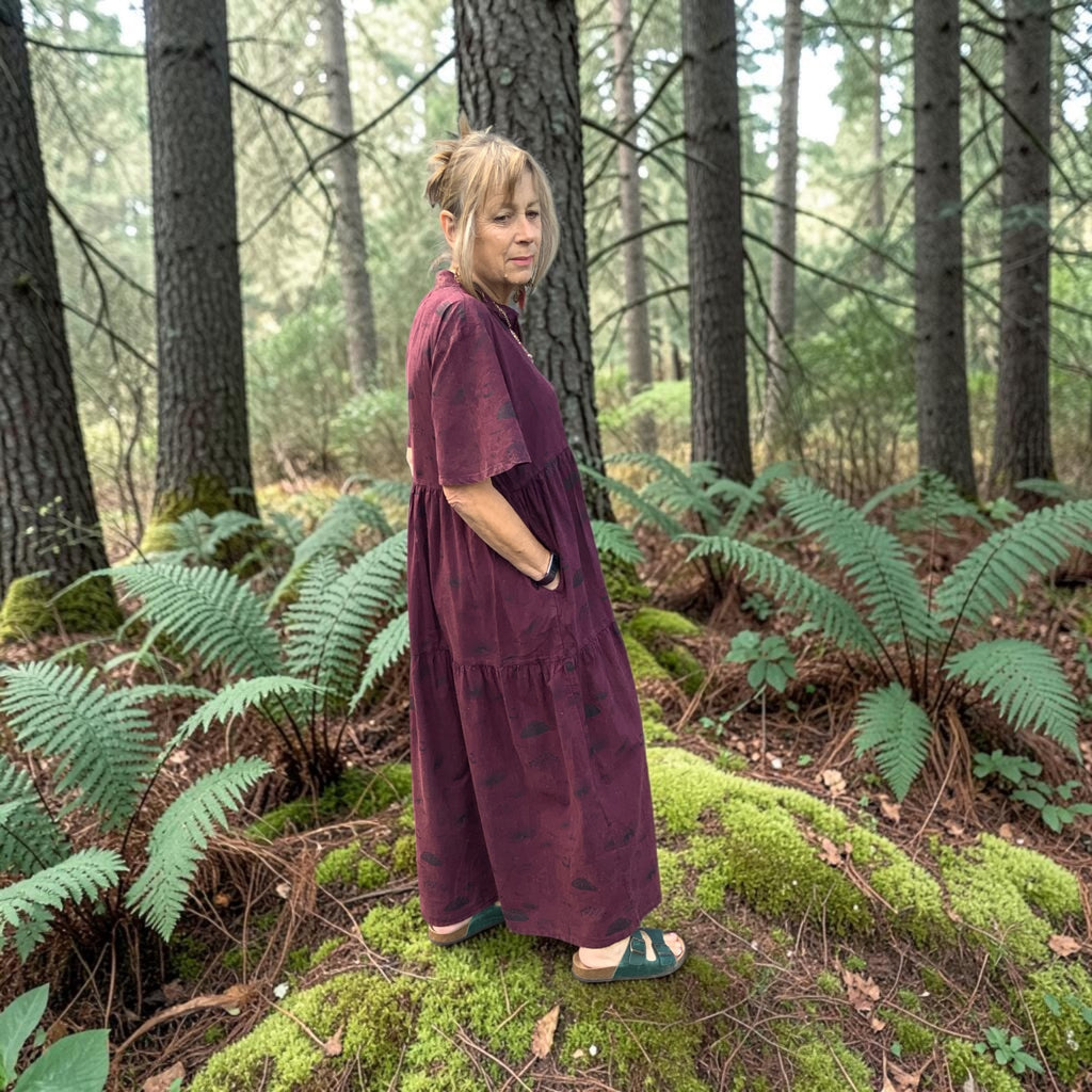 Fair Trade Mushroom Print Cotton Dress by Namaste