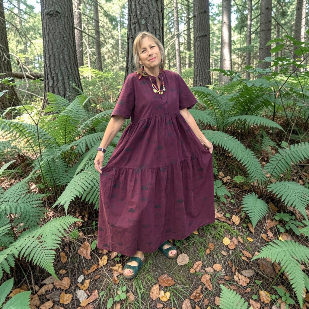 Fair Trade Mushroom Print Cotton Dress by Namaste