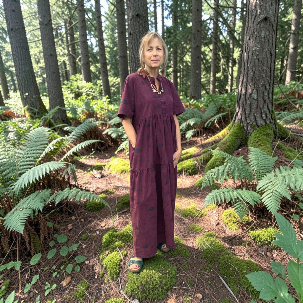 Fair Trade Mushroom Print Cotton Dress by Namaste