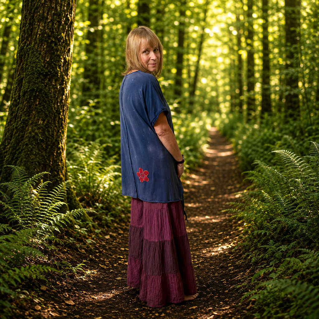 Dirty Hippie Long Length T-Shirt by Stewed Fairy