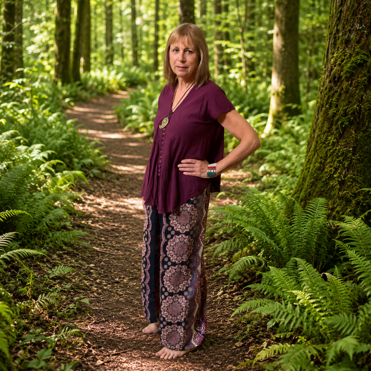 Crinkle Cotton Plum Coloured Top by Gringo.