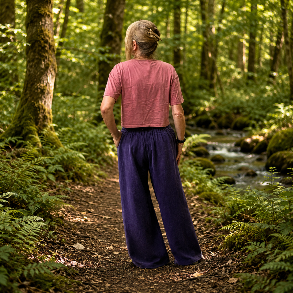 Embroidered Heavyweight Cotton Trousers by Gringo