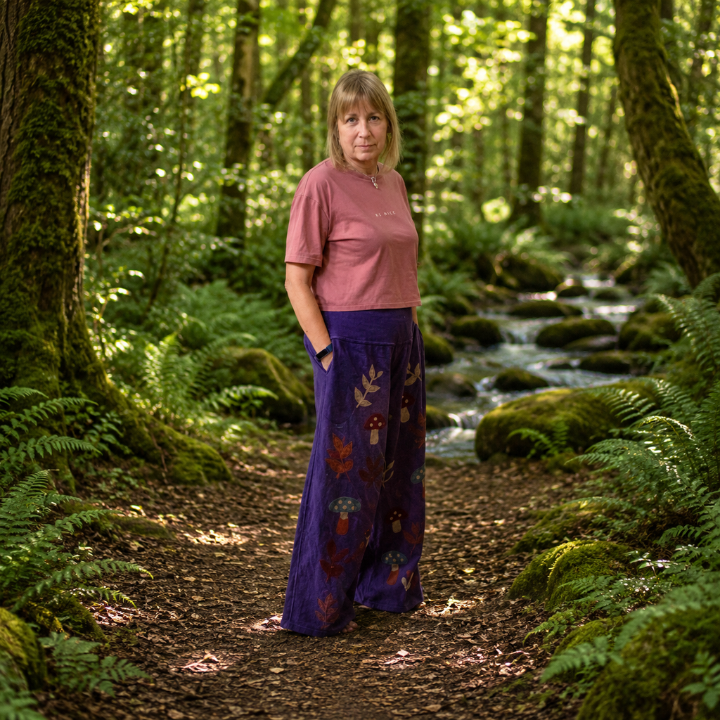 Embroidered Heavyweight Cotton Trousers by Gringo