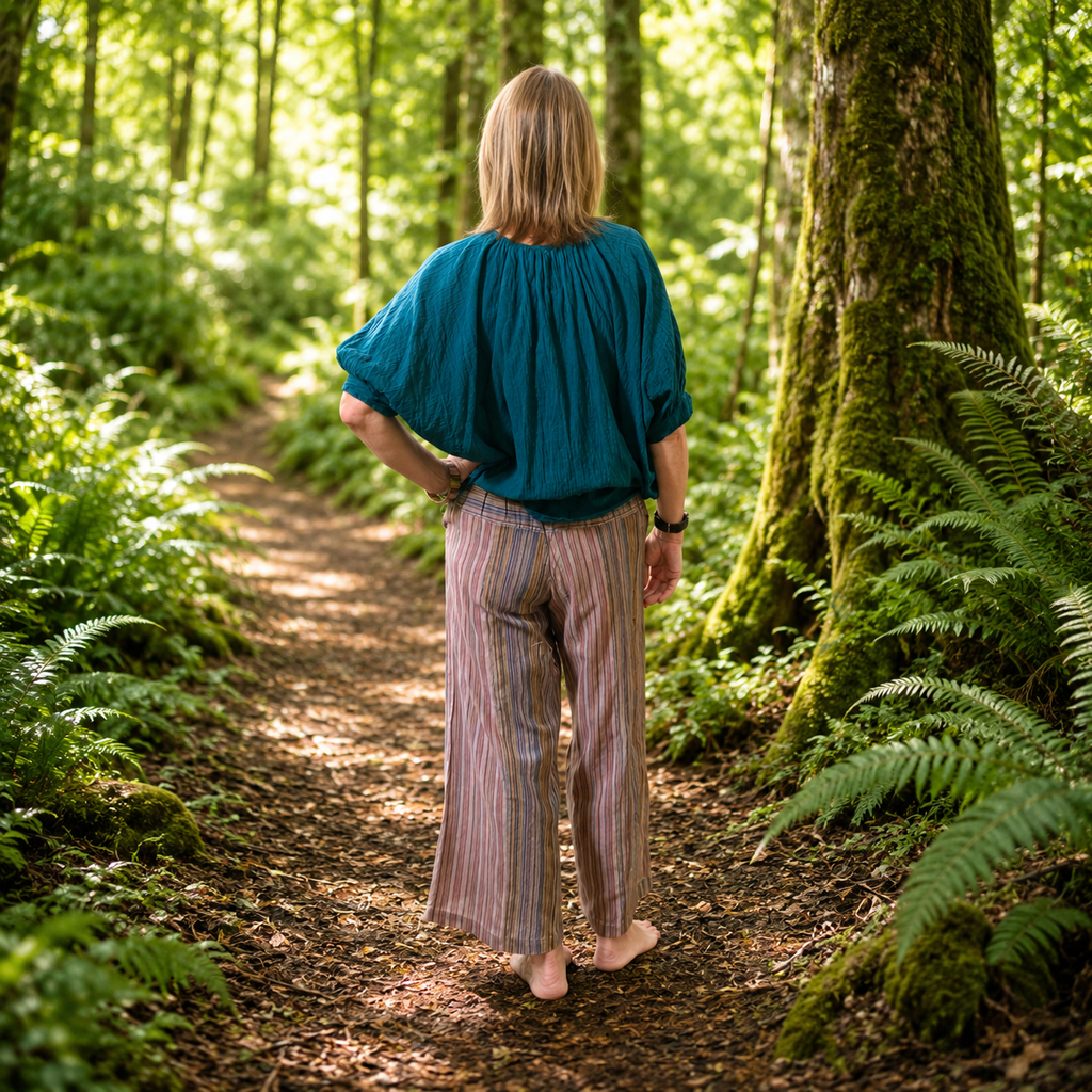 Embroidered Cotton Three-Quarter Trousers by Gringo